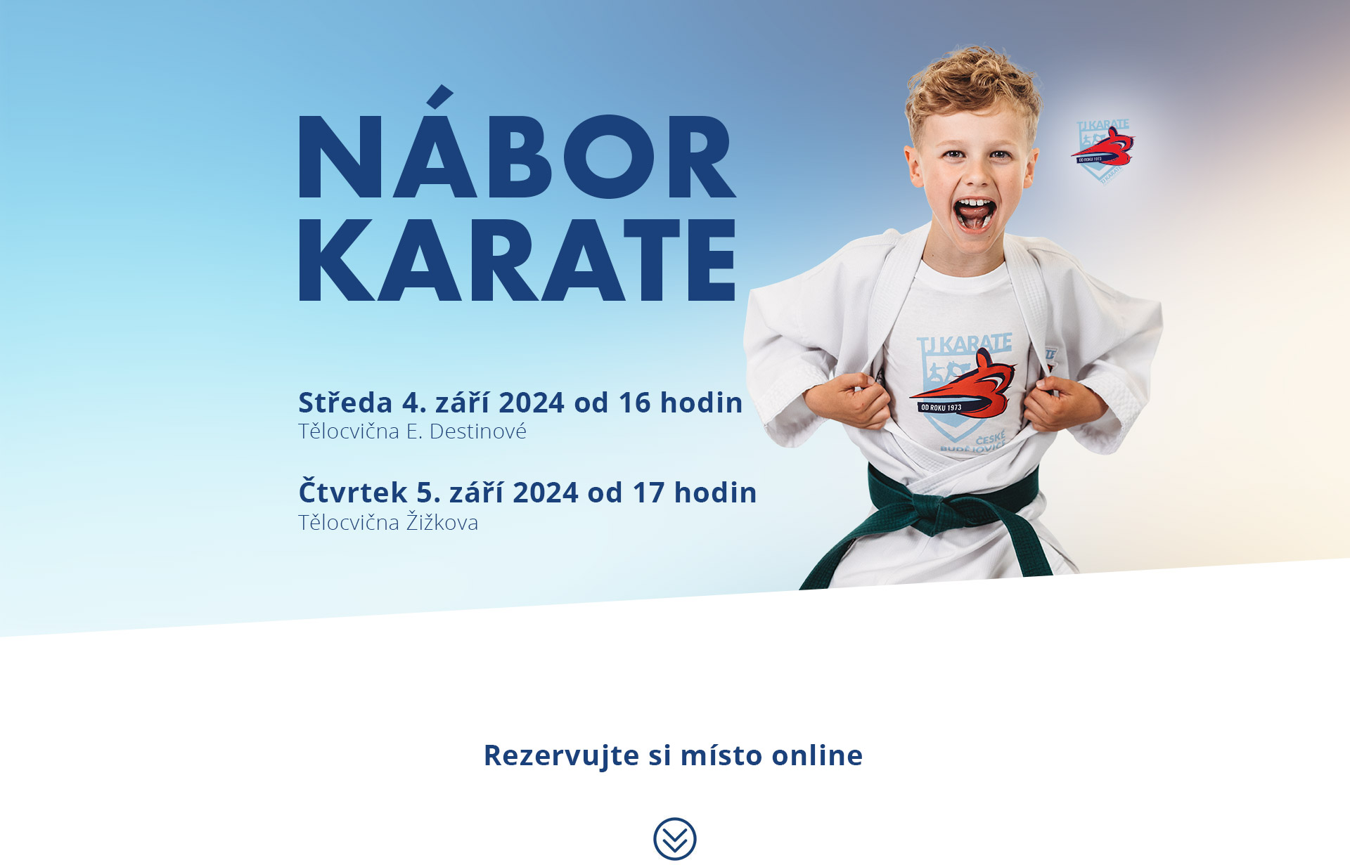 Nábor karate 2024