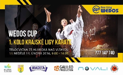 1. kolo krajské ligy karate - Hluboká nad Vltavou